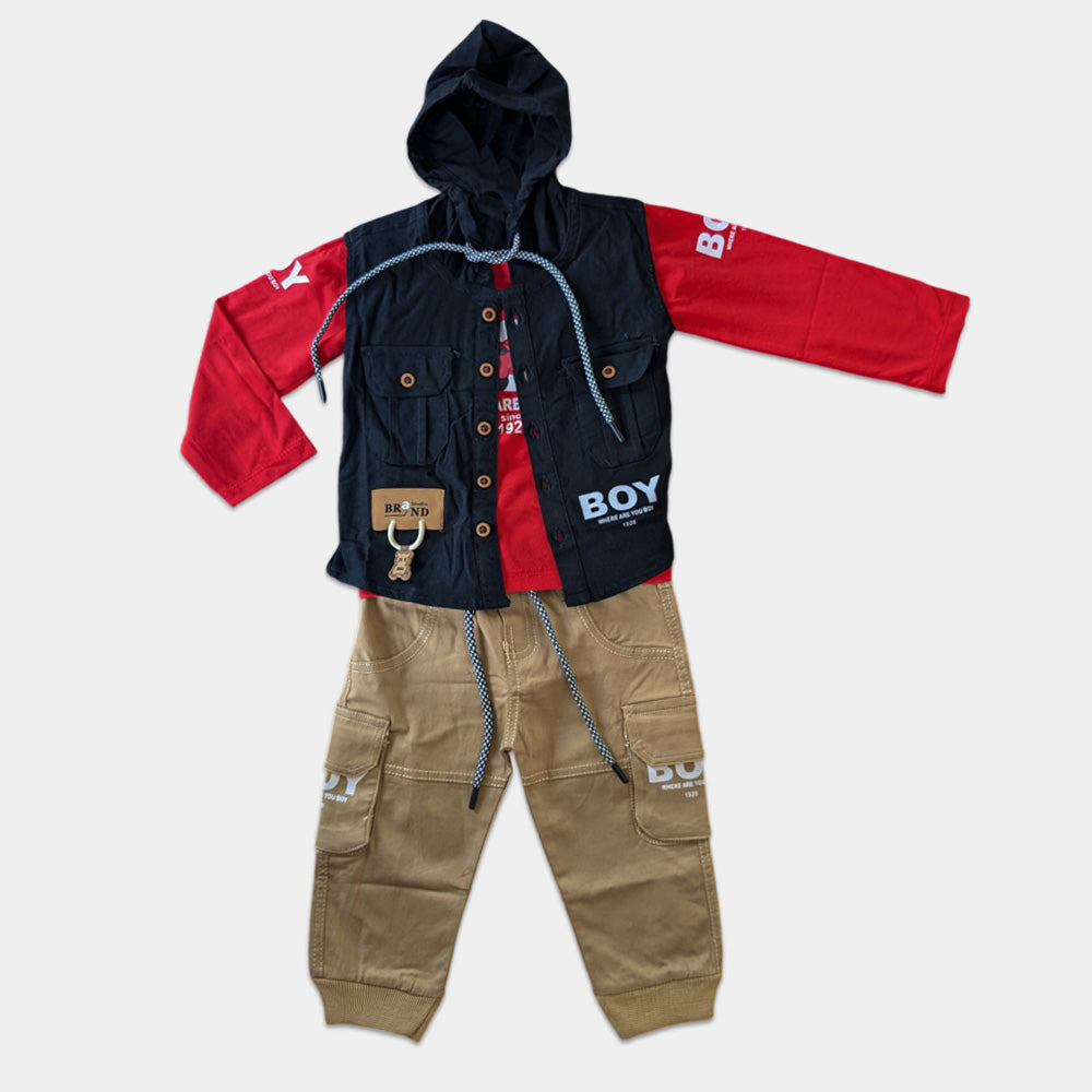 Boys 3 Pcs Party Wear - Boy