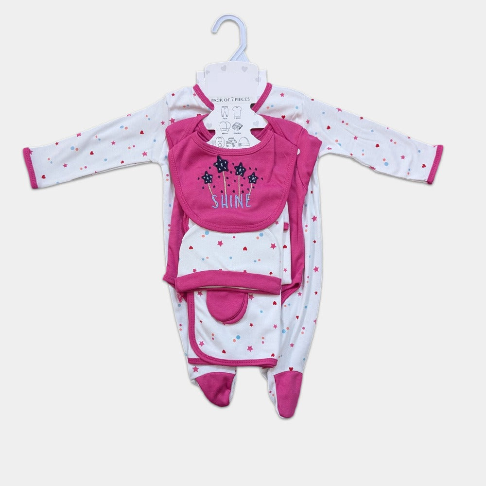 Unisex Newborn 7 Pcs Set - Shine
