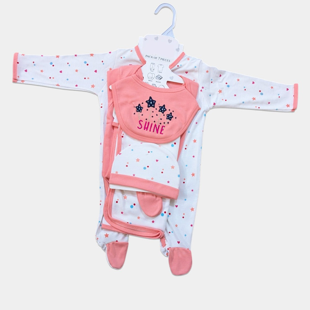 Unisex Newborn 7 Pcs Set - Shine