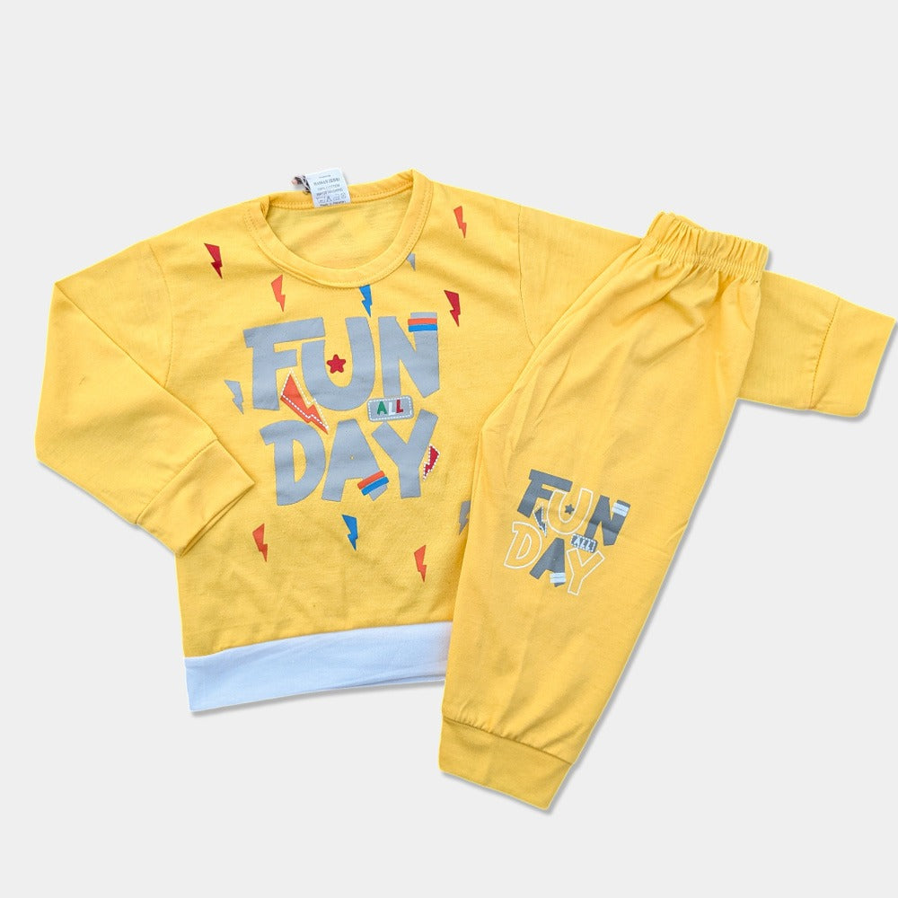 Boys Full sleeves Shirt with Trousers- Fun Day ⚡