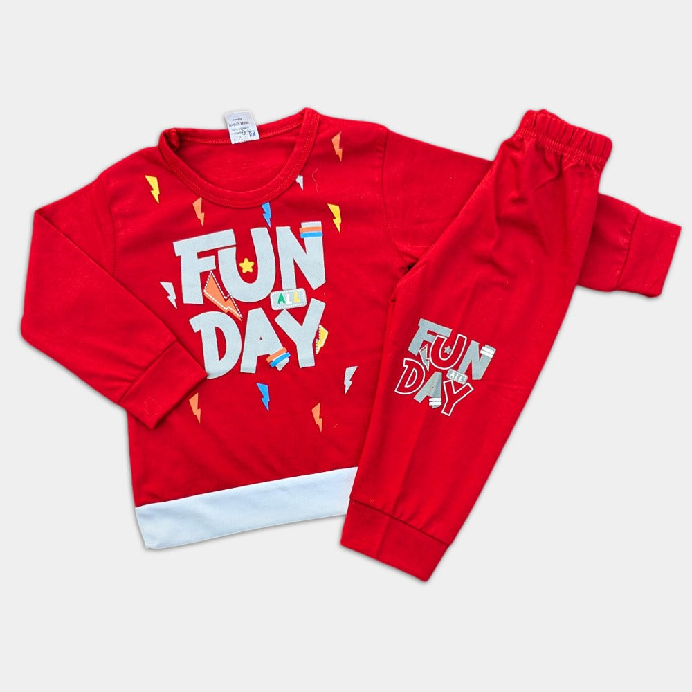 Boys Full sleeves Shirt with Trousers- Fun Day ⚡