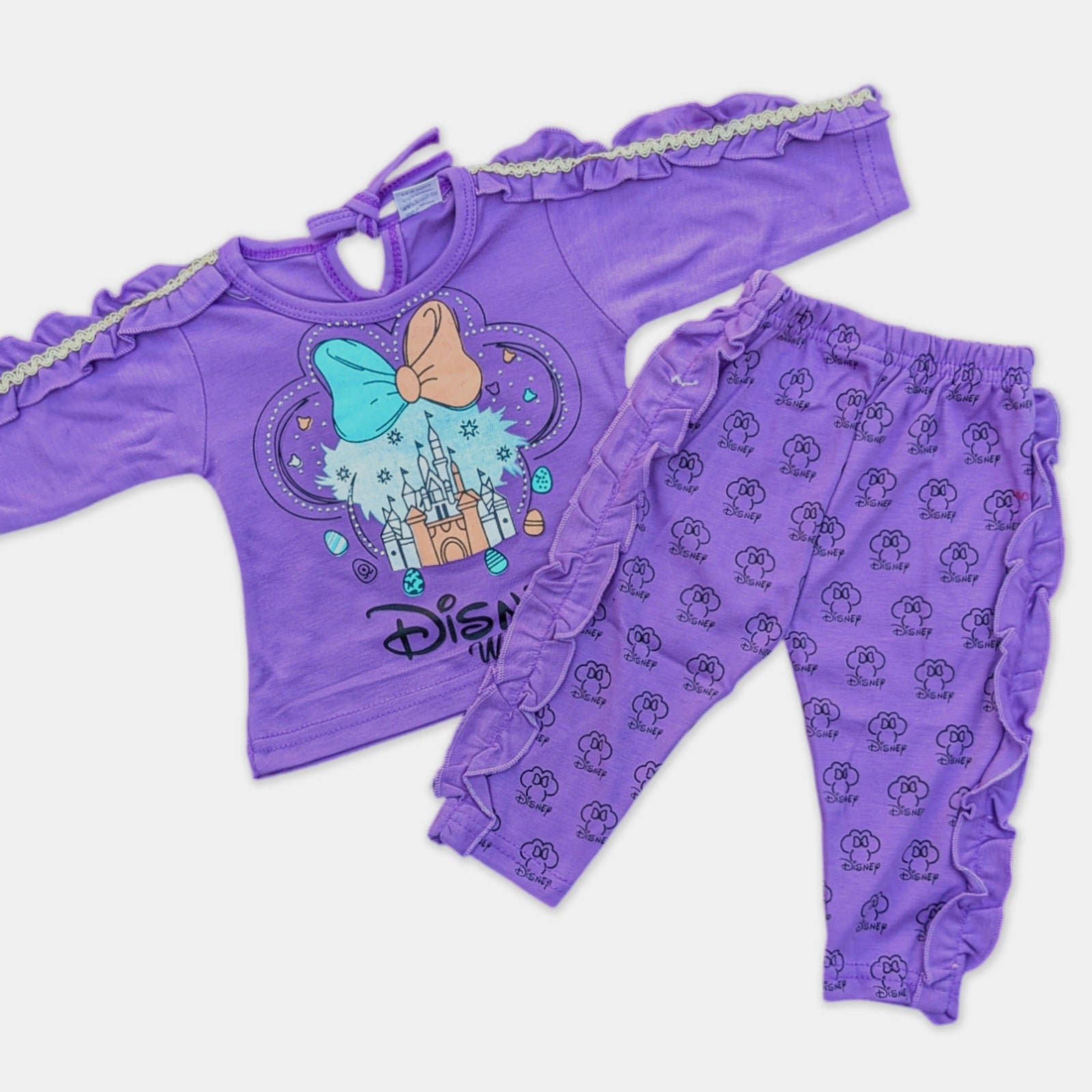Girls Frilled Shirt with Frilled Trousers- Disney World 🏰