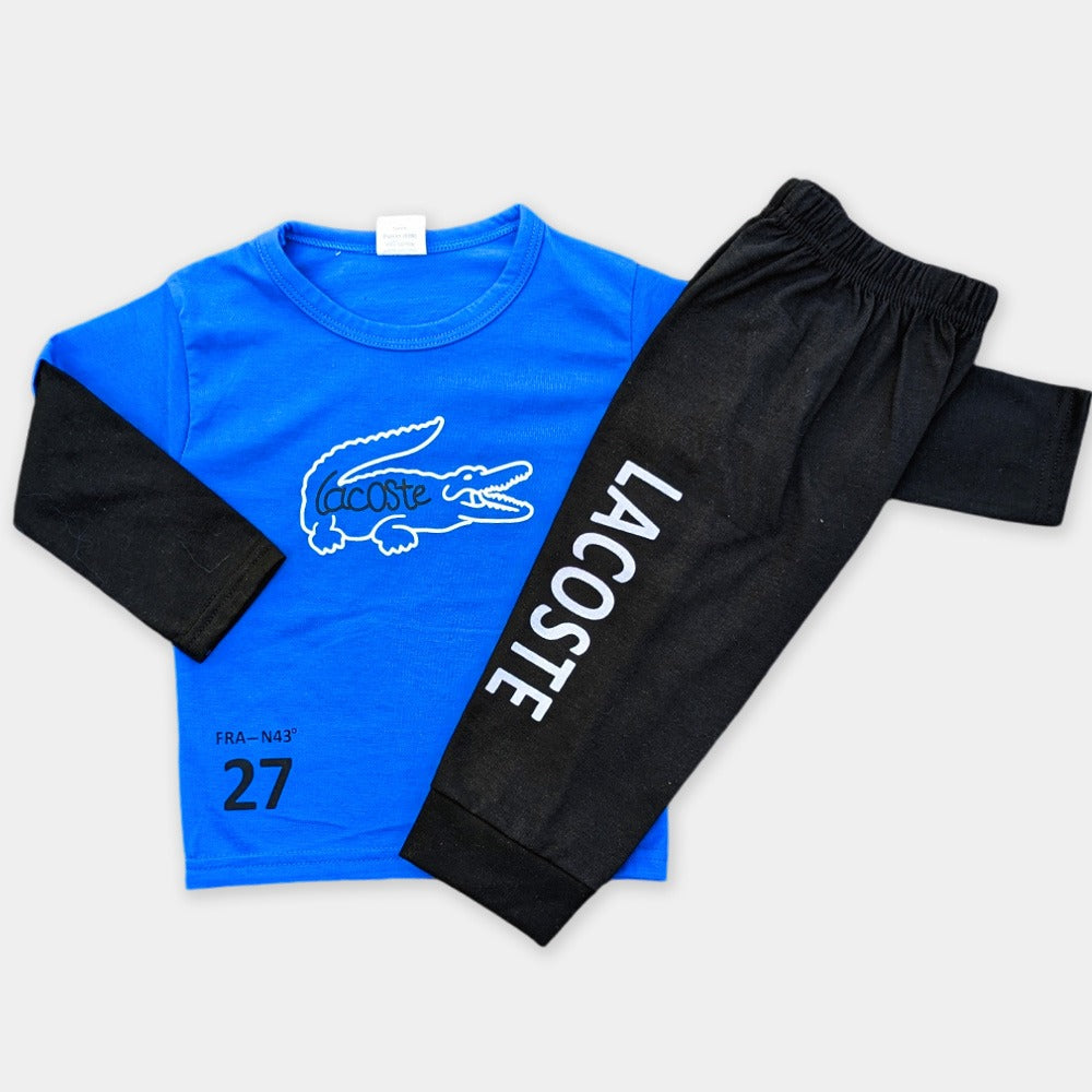 Boys Full sleeves Shirt with Black trousers - Lacoste 🐊