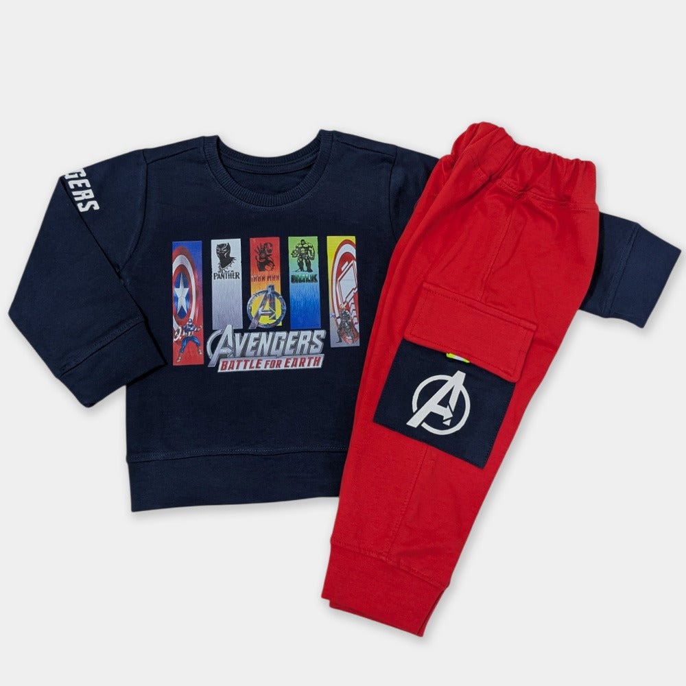 Boys Red Premium Suit - Avengers