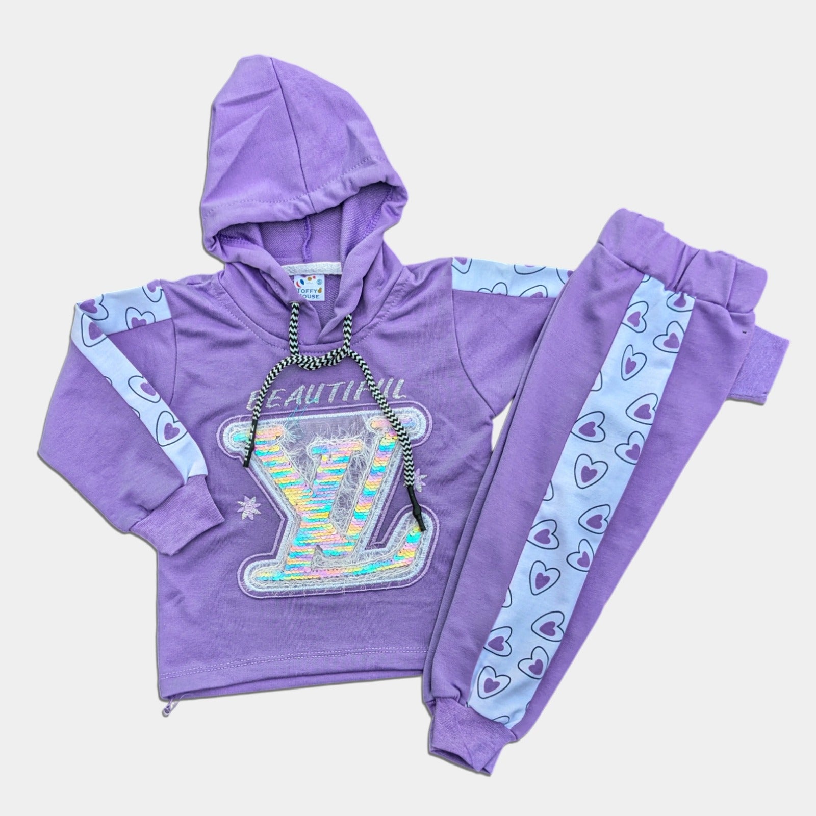 Girls Fancy Hoodie with Trousers - LV
