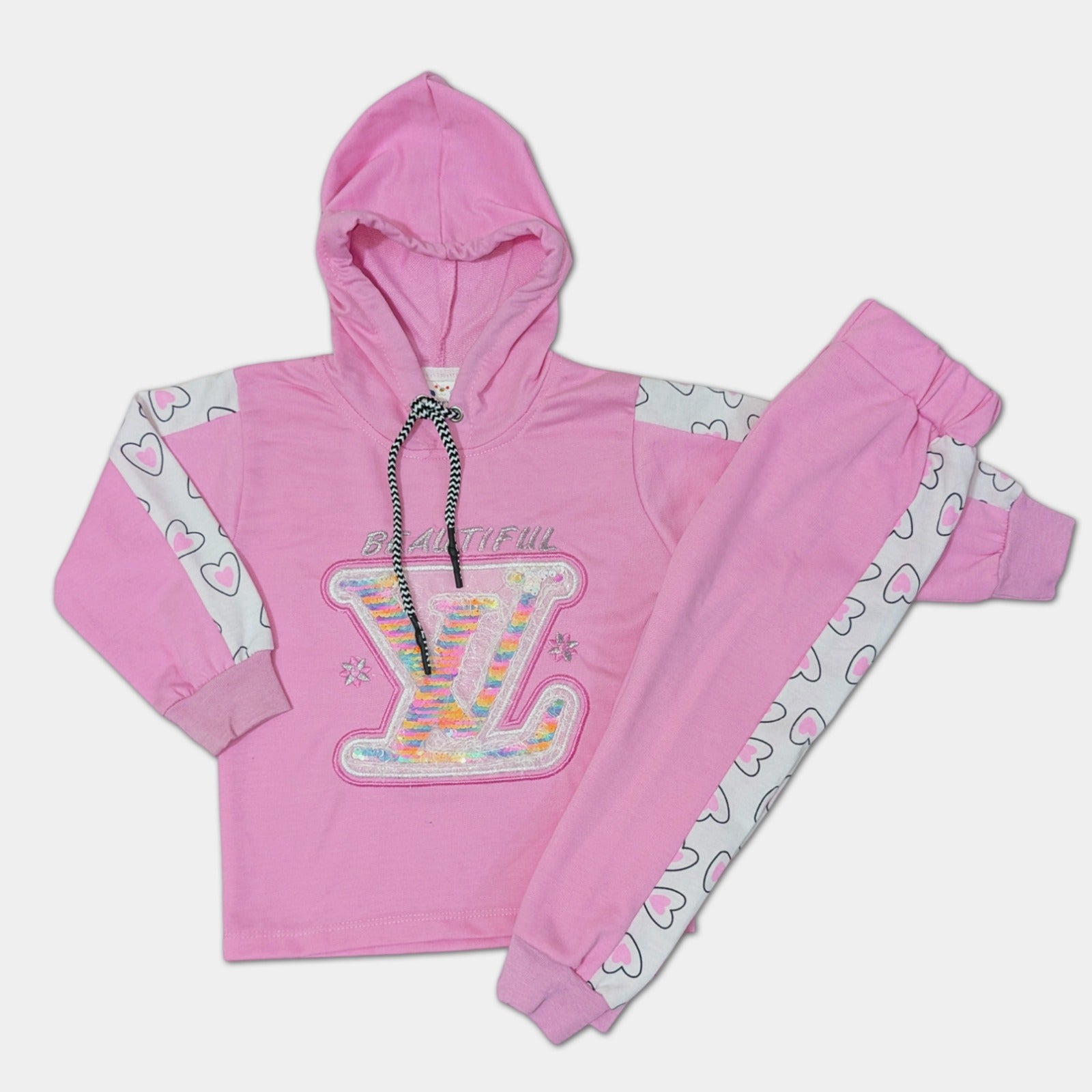 Girls Fancy Hoodie with Trousers - LV