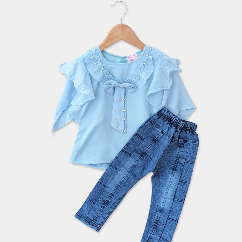 Bow Frock with Denim