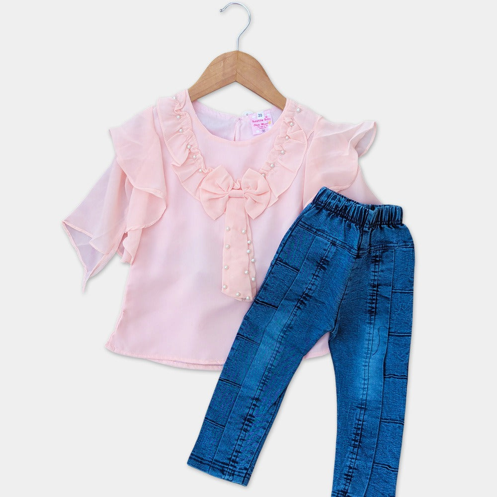 Bow Frock with Denim