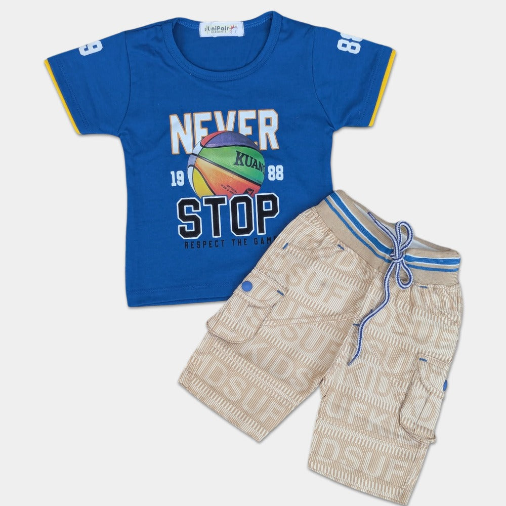 T Shirt with  Short - Never Stop