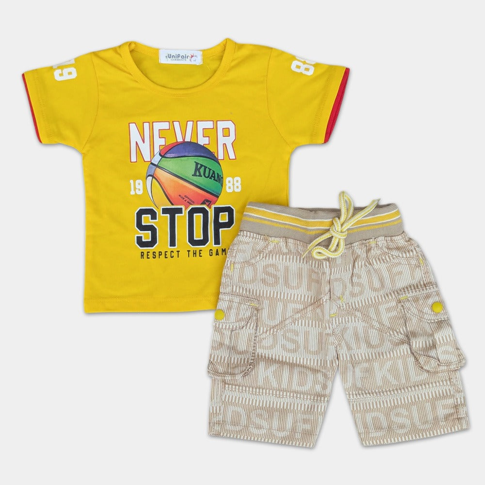 T Shirt with  Short - Never Stop
