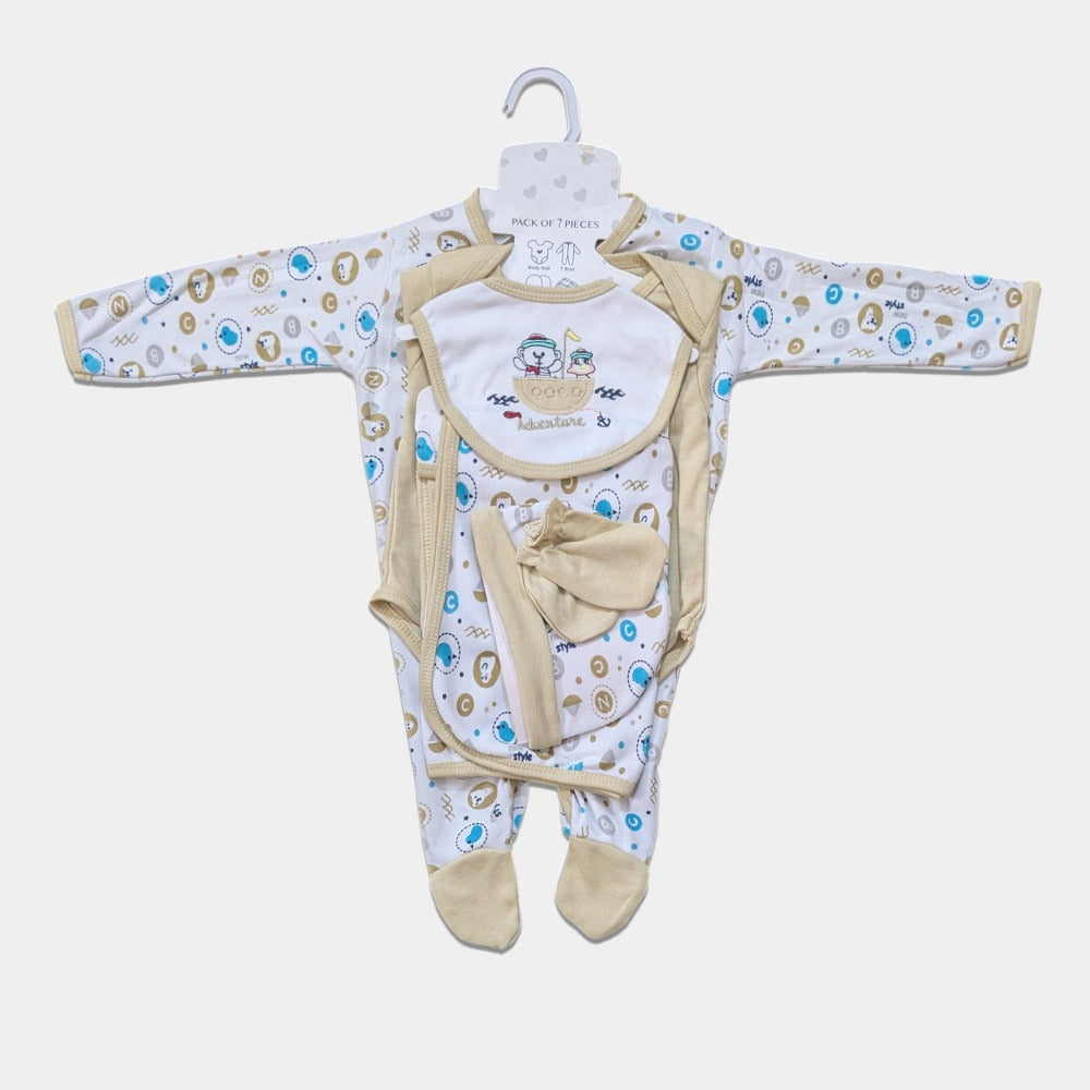 Unisex Newborn 7 Pcs Set - Adventure