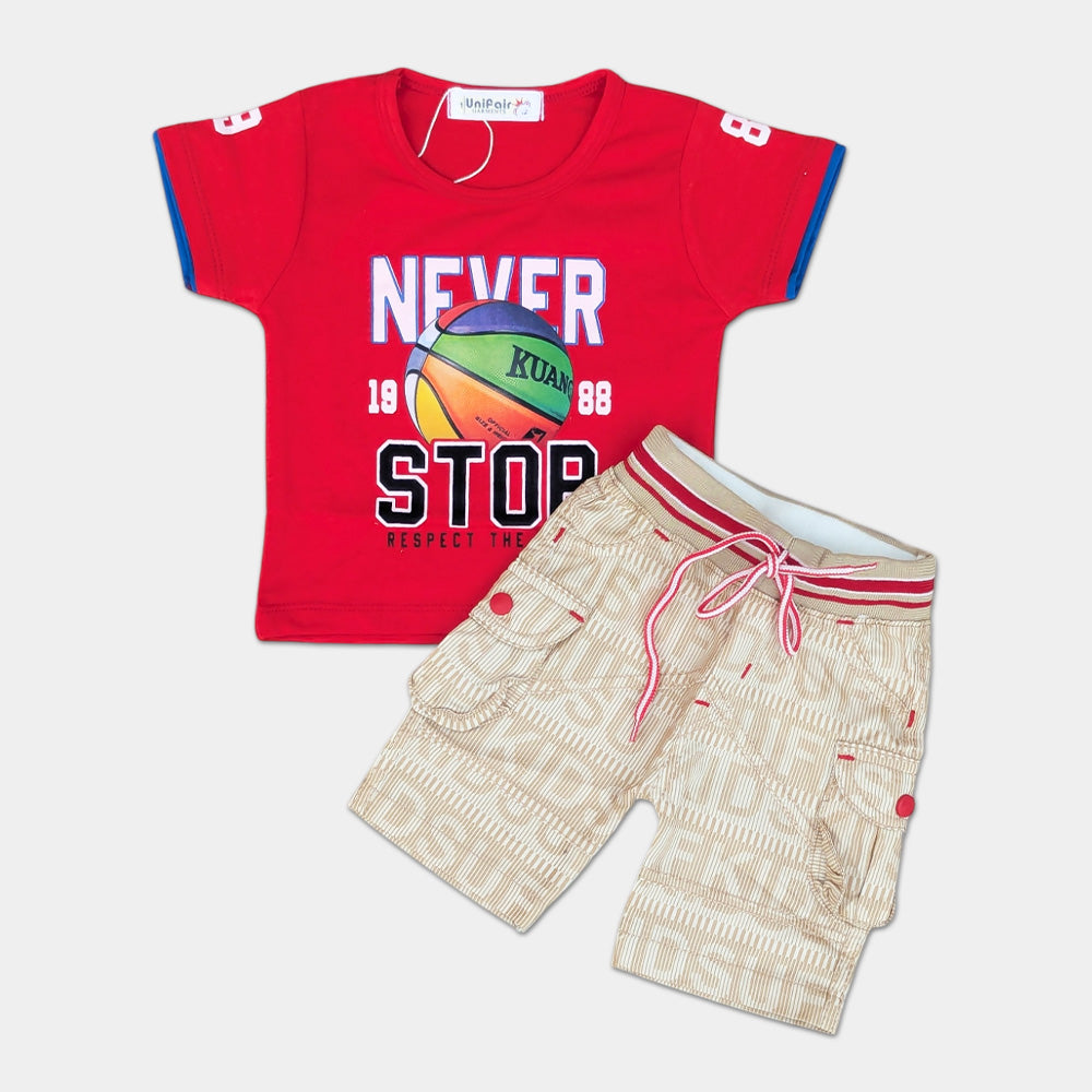 T Shirt with  Short - Never Stop
