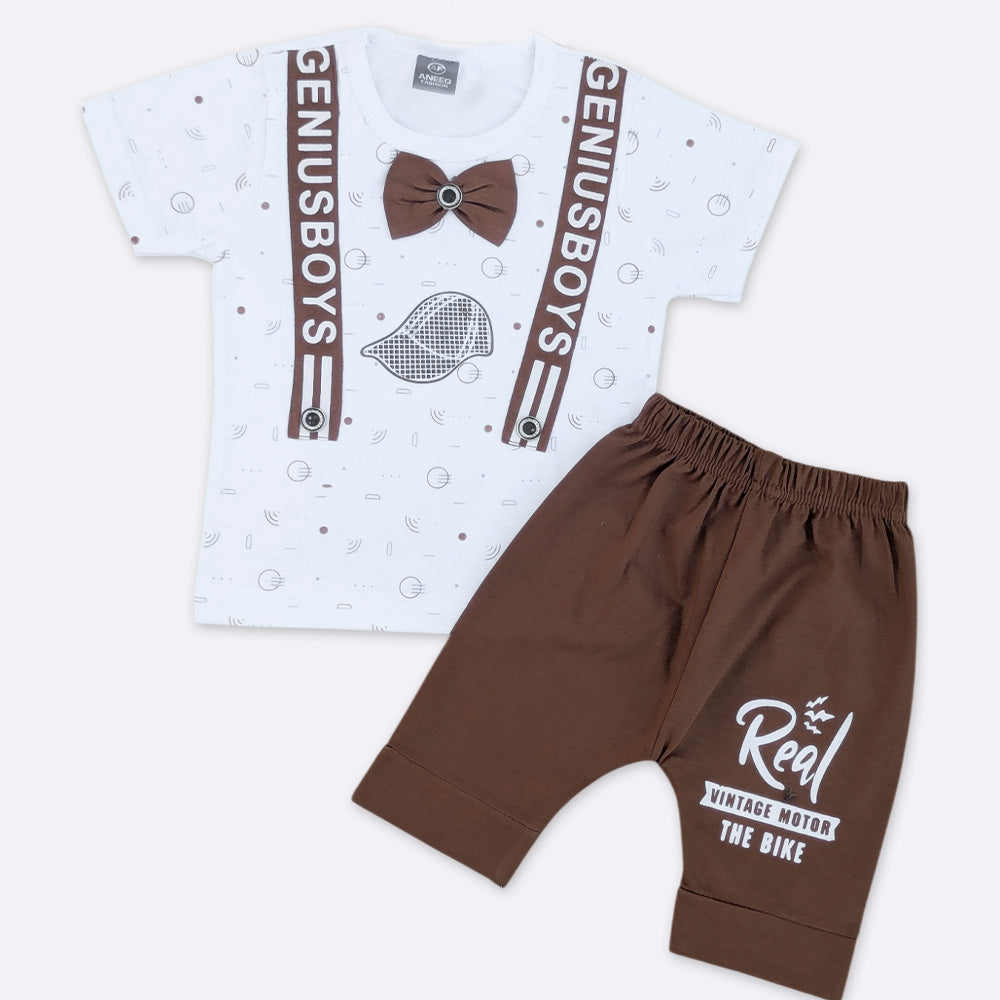 T Shirt with Short - Genius Boys