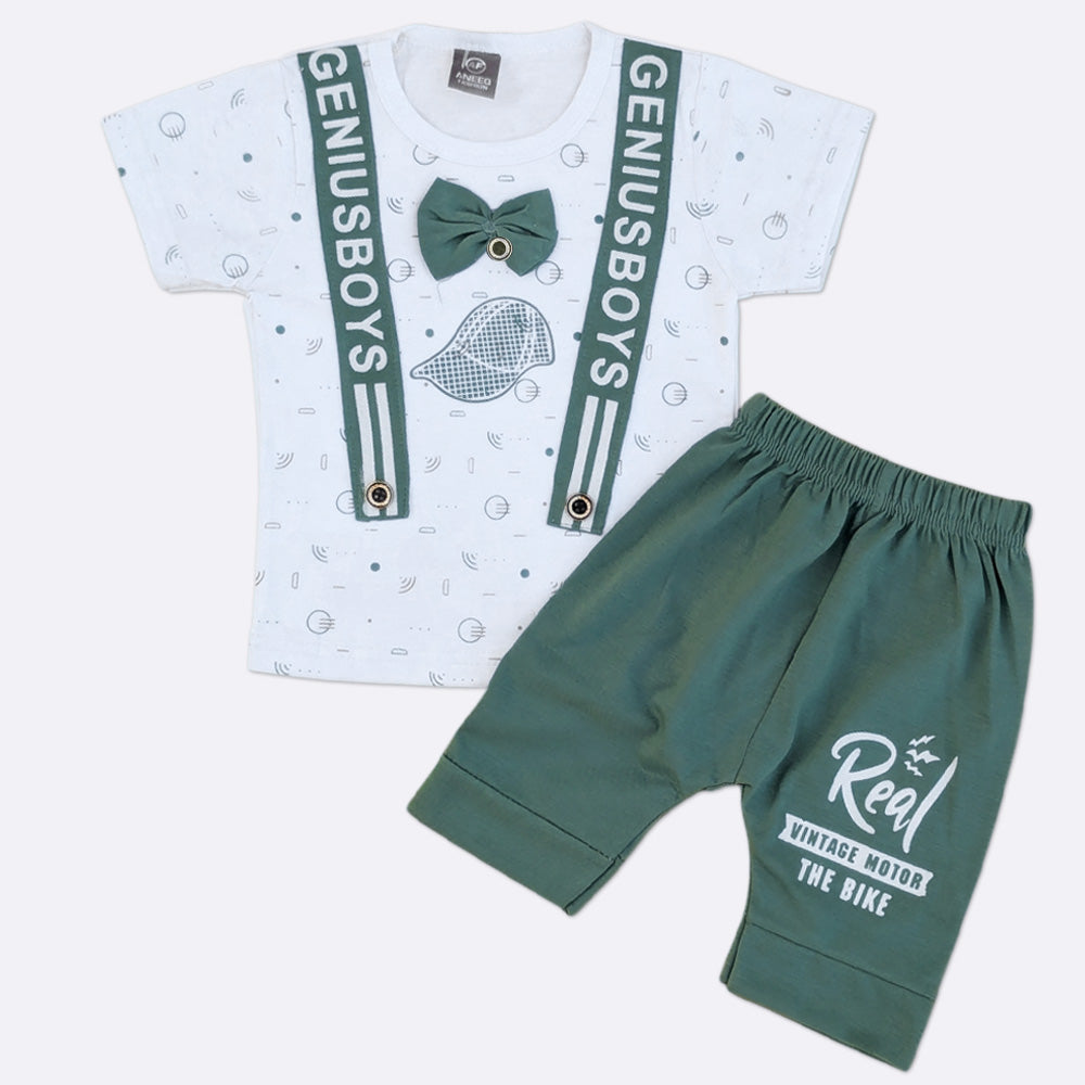 T Shirt with Short - Genius Boys