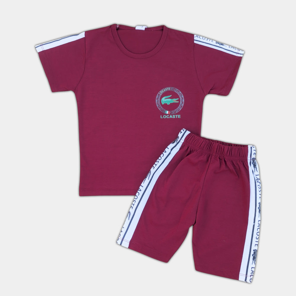 Boys Summer T Shirt with Short - Lacoste