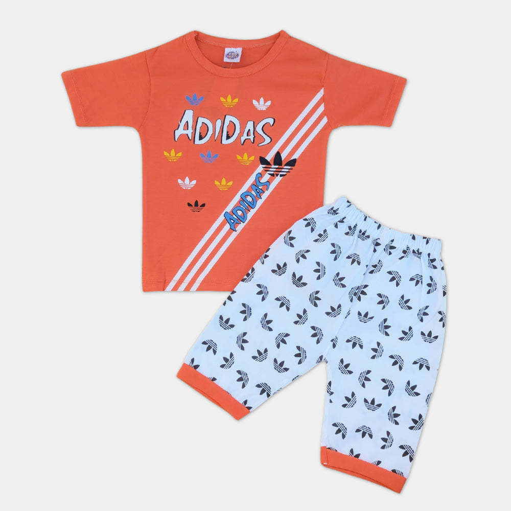 Boys T Shirt with Printed Short - Adidas