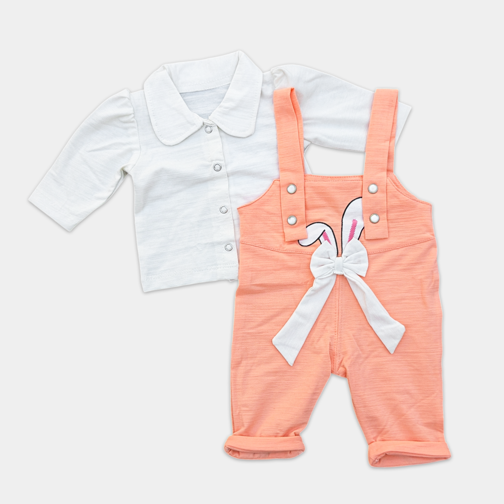Unisex Newborn Rompers 2 Pcs - Bunny