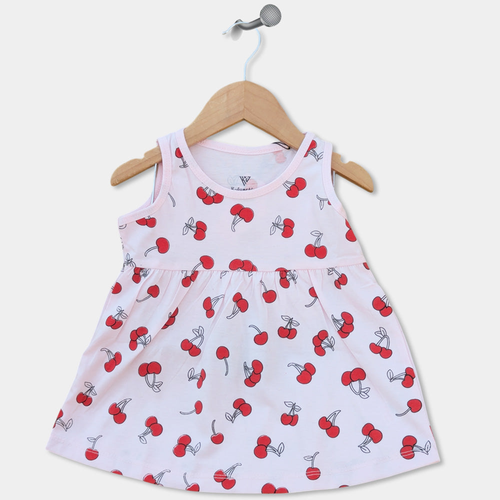 Sleeveless Printed Top - Cherry